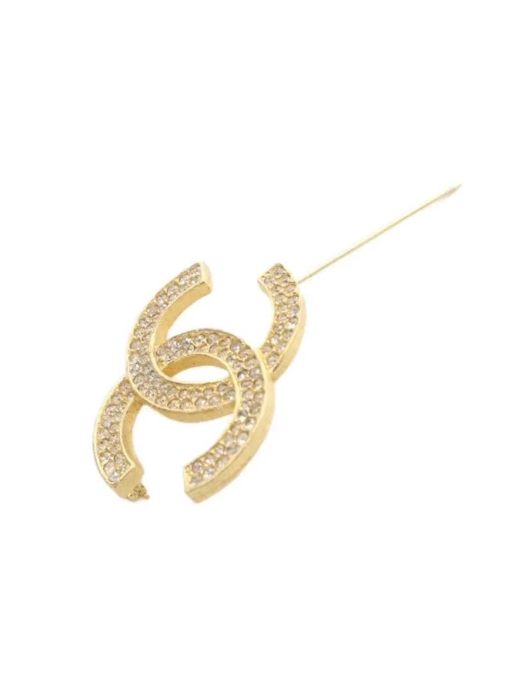 Chanel CC Logo Brooch Gold Color